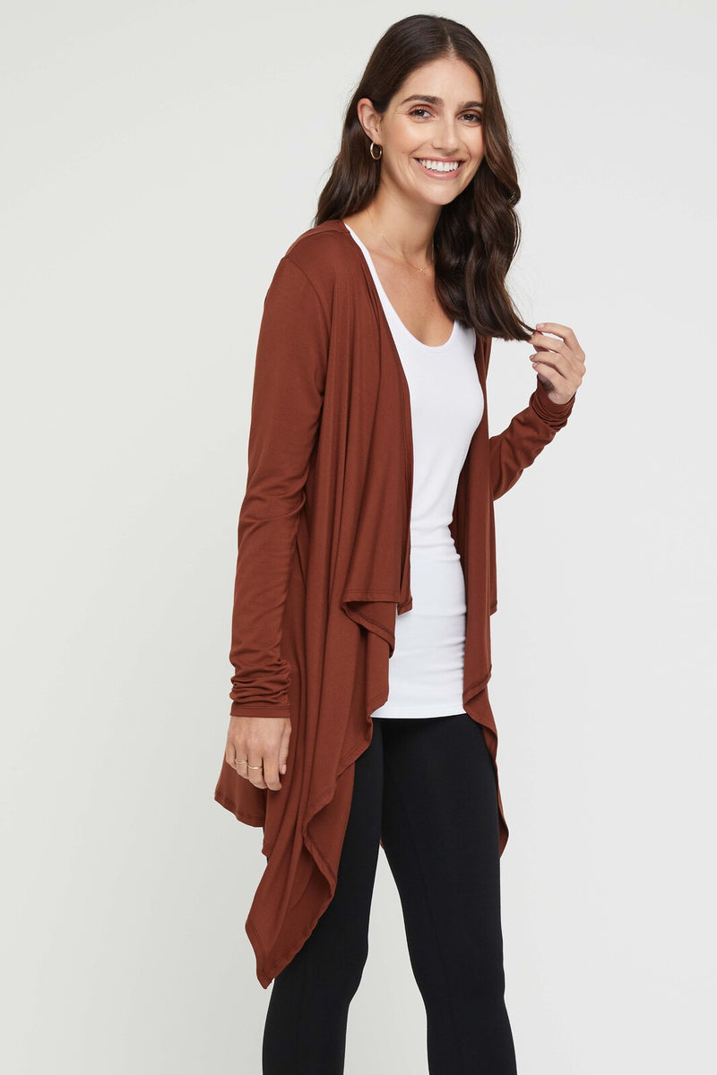 Short waterfall outlet cardigan