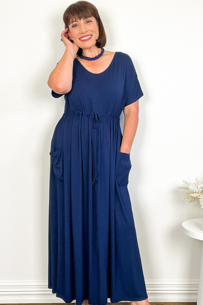 Mila Maxi Dress - Navy