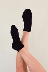 Bamboo Ankle Socks 2 Pack - Black