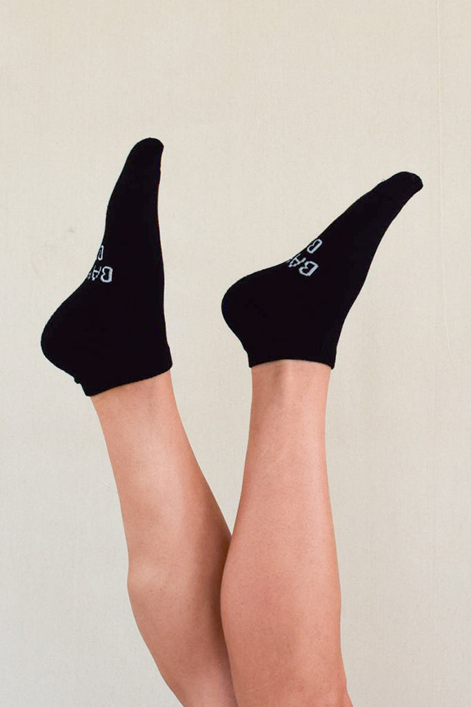 Bamboo Ankle Socks 2 Pack - Black