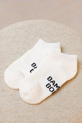 Bamboo Ankle Socks 2 Pack - White