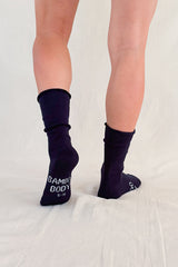 Bamboo Bed Socks - Navy