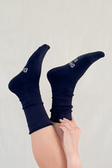 Bamboo Bed Socks - Navy