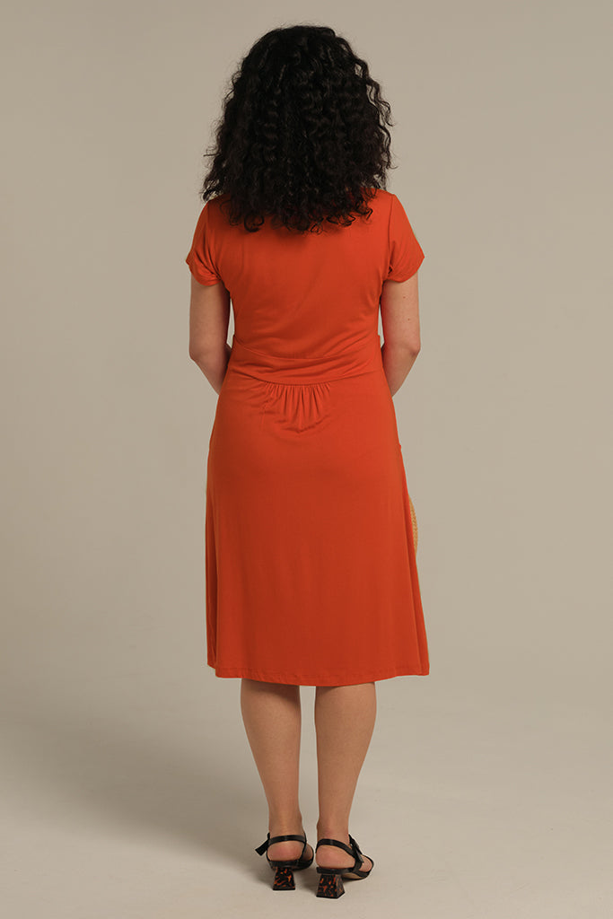 Beth Bamboo Dress - Flame