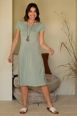 Beth Bamboo Dress - Sage