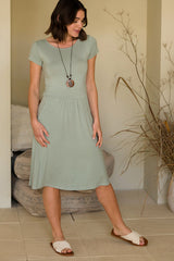 Beth Bamboo Dress - Sage