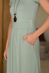 Beth Bamboo Dress - Sage