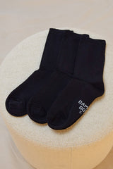 Bamboo Business Socks 3 Pack - Black