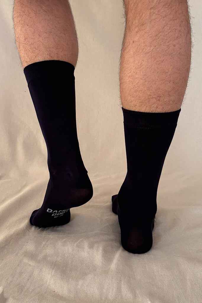 Men's Bamboo Business Socks 3 Pack - Black