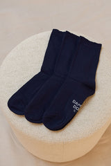 Bamboo Business Socks 3 Pack - Navy