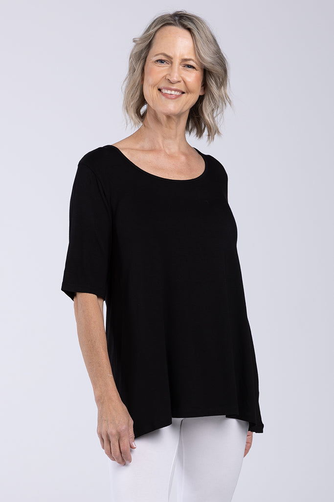 Carter Tunic Top - Black