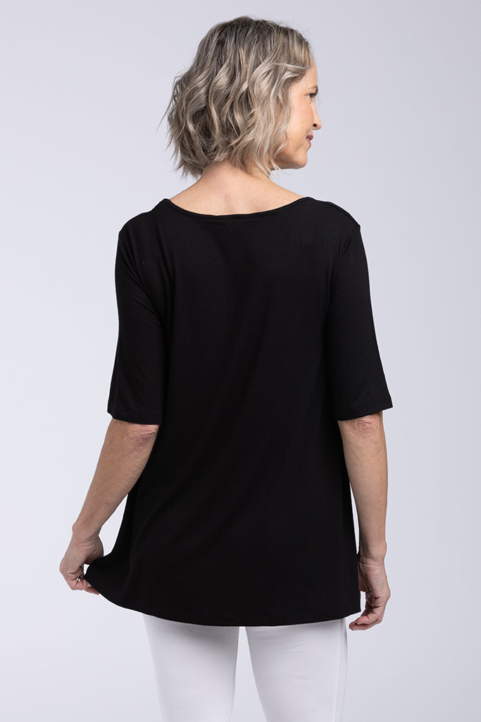 Carter Tunic Top - Black