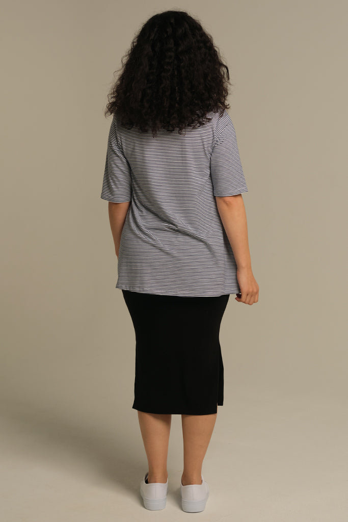 Carter Tunic Top - Thin Stripe