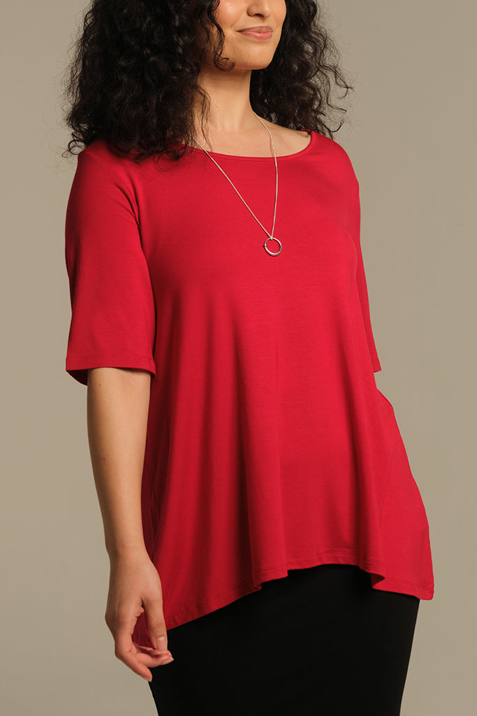 Carter Tunic Top - True Red