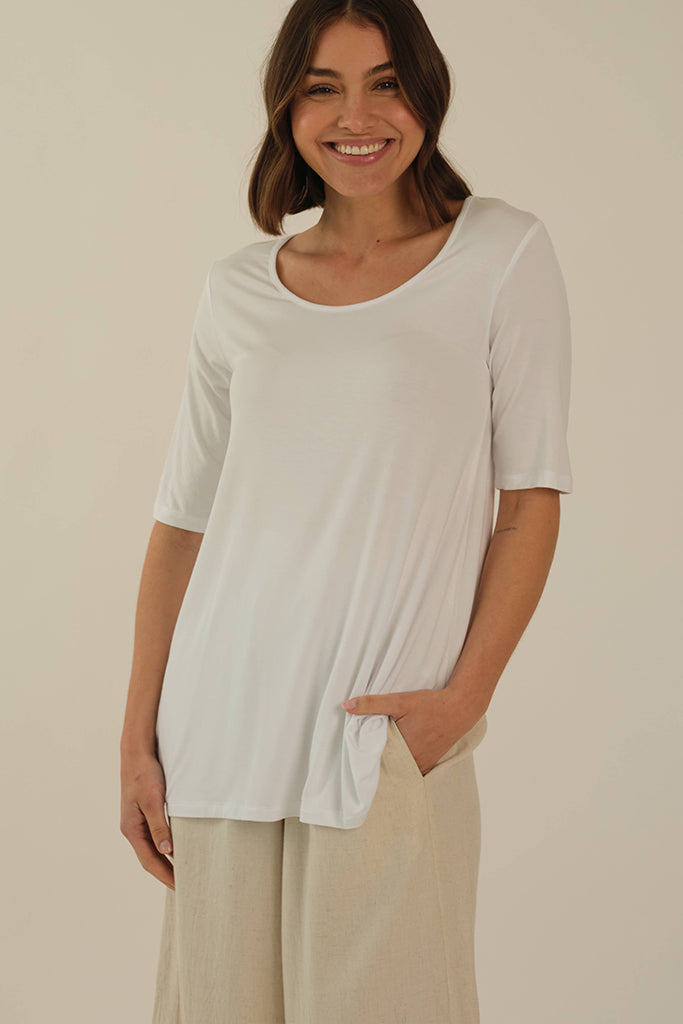 Carter Tunic Top - White