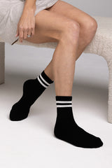 Bamboo Cushion Crew Socks 3 Pack - Black