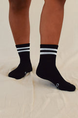 Bamboo Cushion Crew Socks 3 Pack - Black