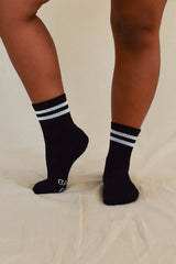 Bamboo Cushion Crew Socks 3 Pack - Black