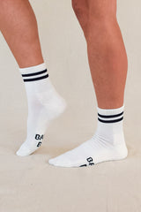 Bamboo Cushion Crew Socks 3 Pack - White