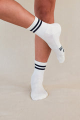 Bamboo Cushion Crew Socks 3 Pack - White