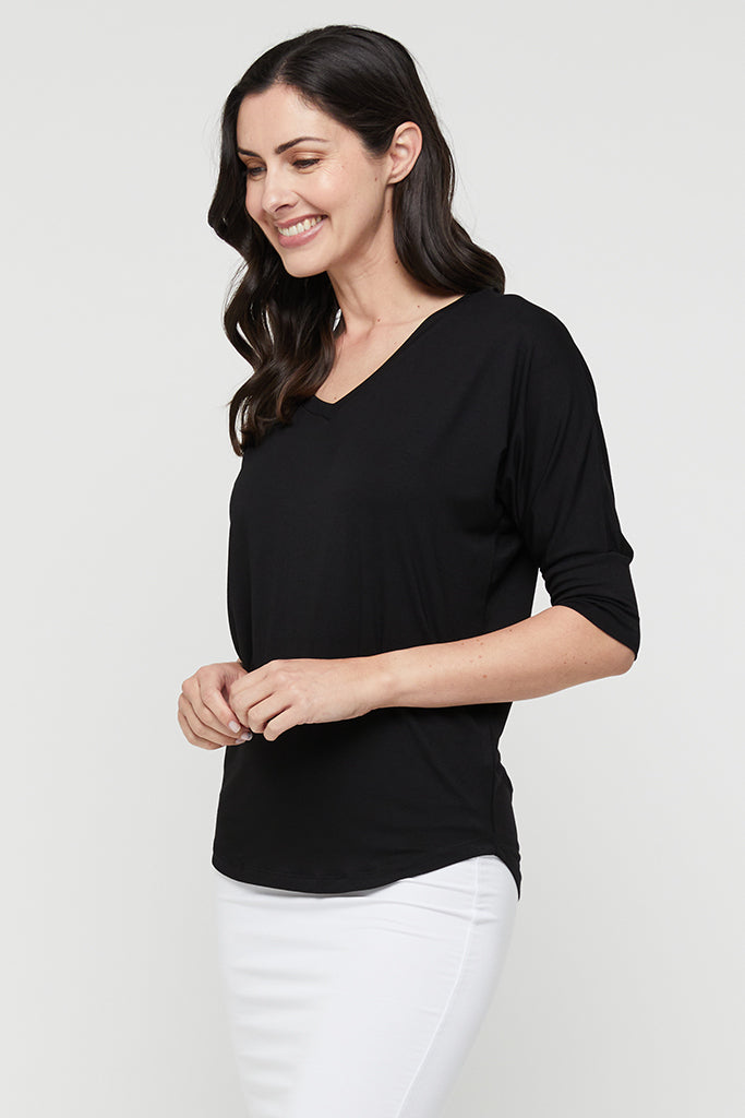 Dolman Sleeve Top - Black