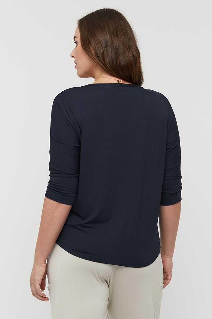 Dolman Sleeve Top - Dark Navy