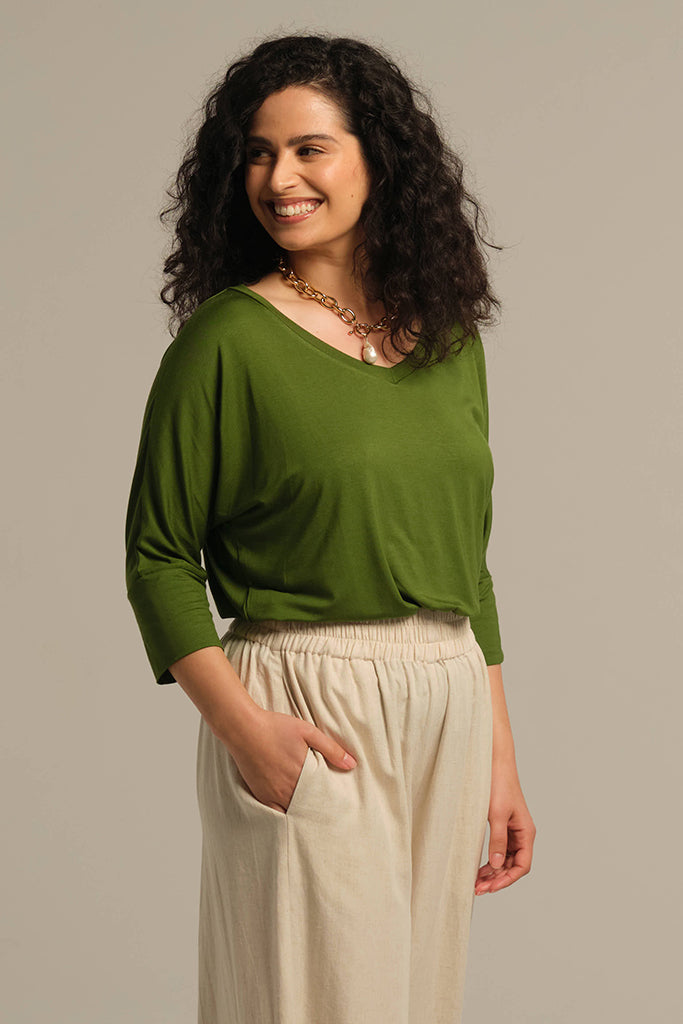 Dolman Sleeve Top - Garden