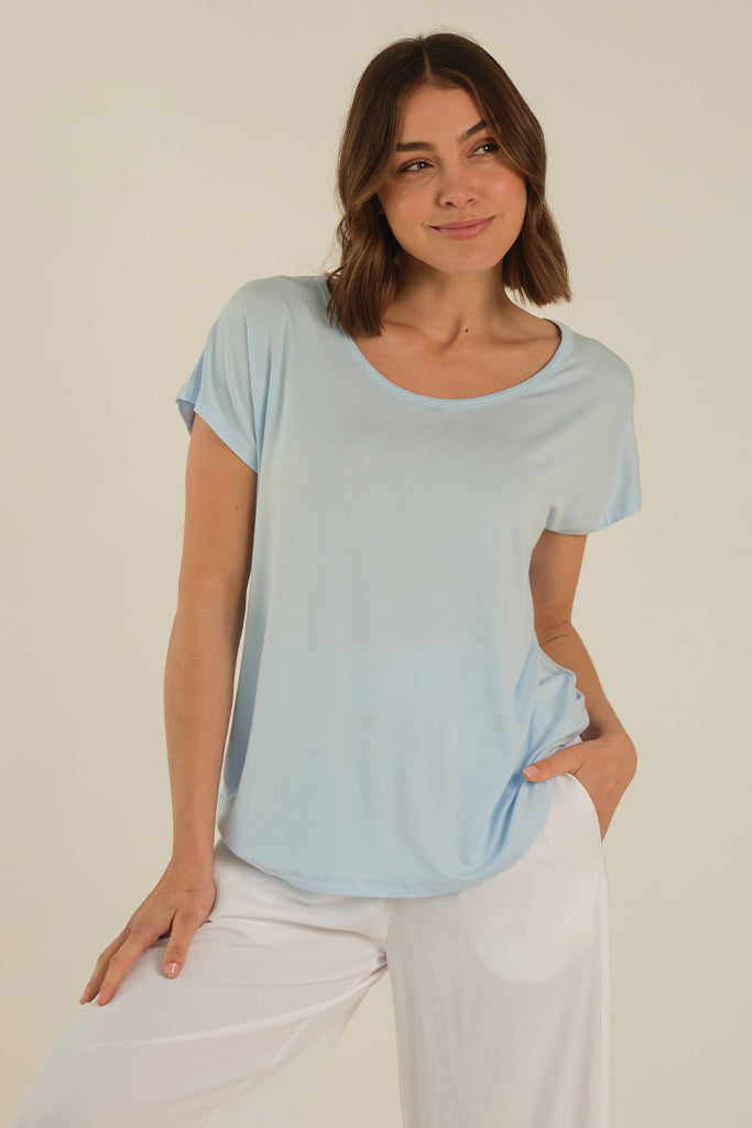 Eadie Top - Powder Blue