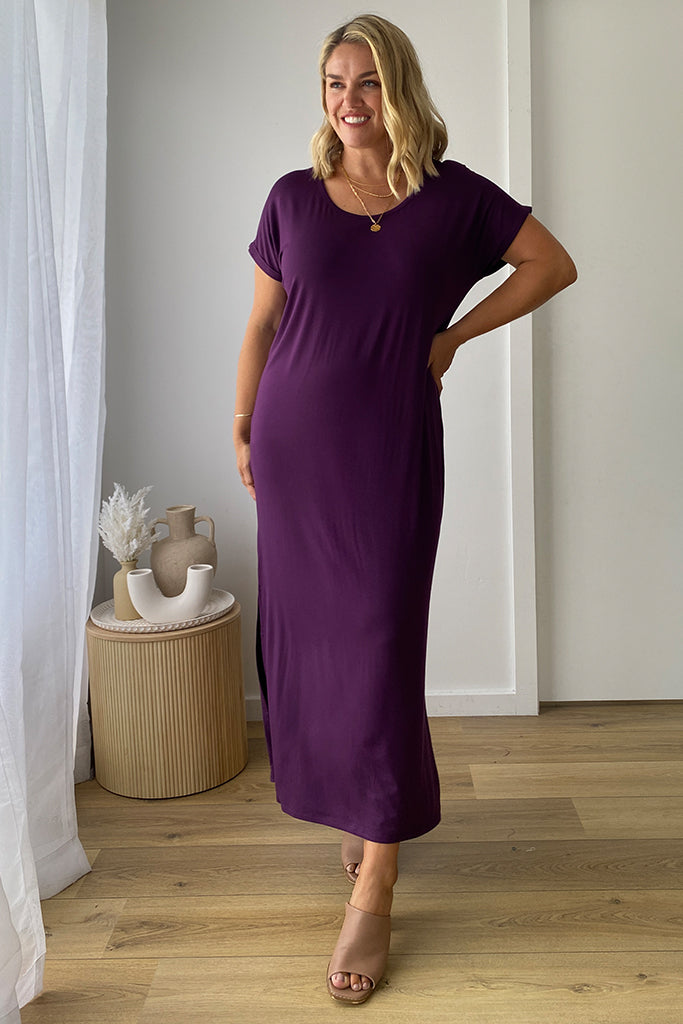 Elsie Dress - Plum