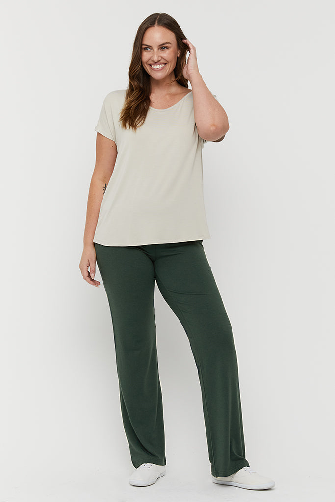 Essential Bamboo Maternity Pants - Forest