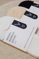 Hidden Bamboo Socks 2 Pack - Black