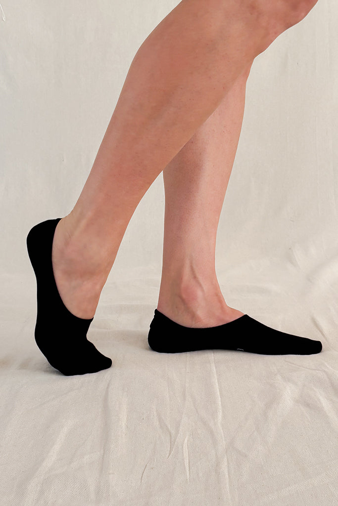 Women's Hidden Bamboo Socks 2 Pack - Black