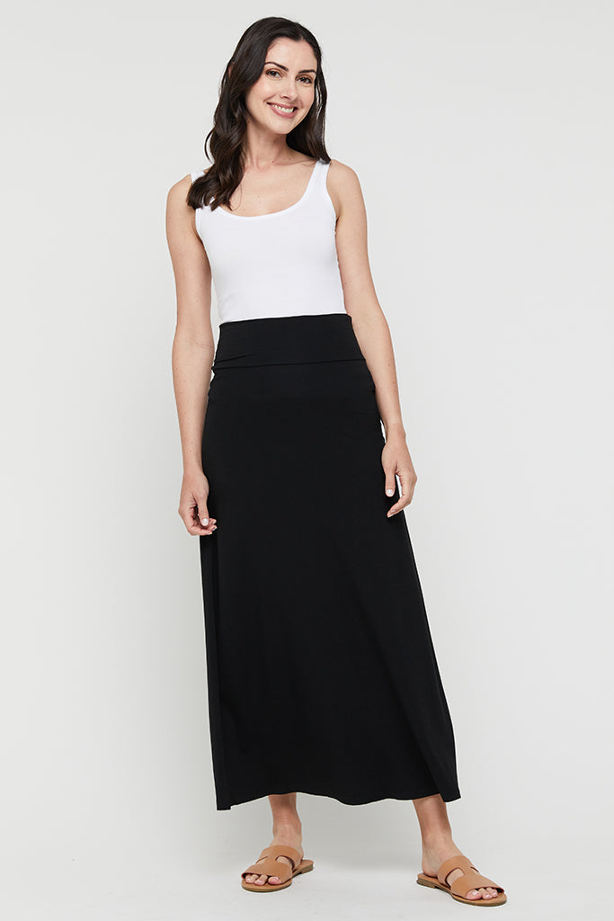 Lana Long Skirt - Black