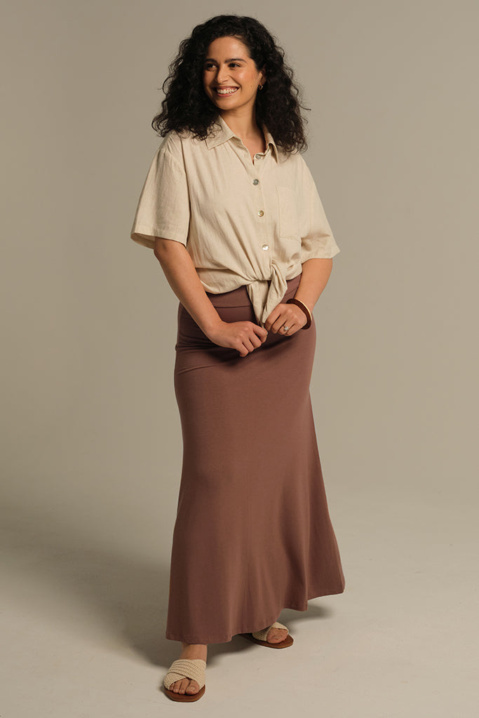 Lana Long Skirt - Mousse