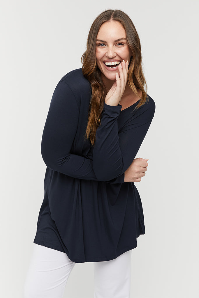 Leanne Maternity Tunic - Dark Navy