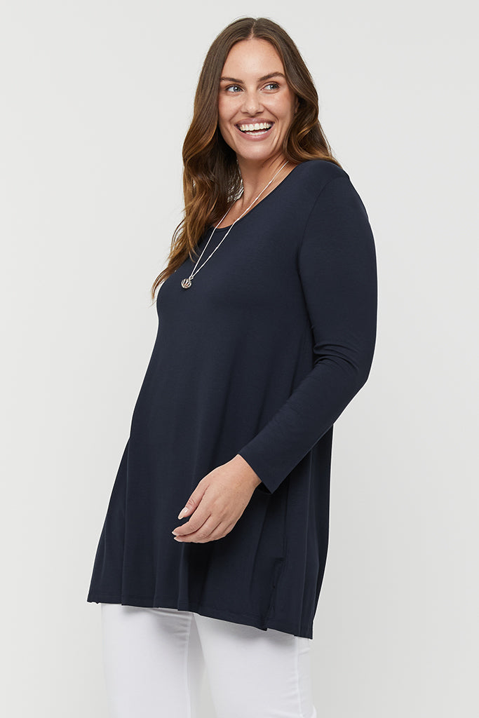 Leanne Maternity Tunic - Dark Navy