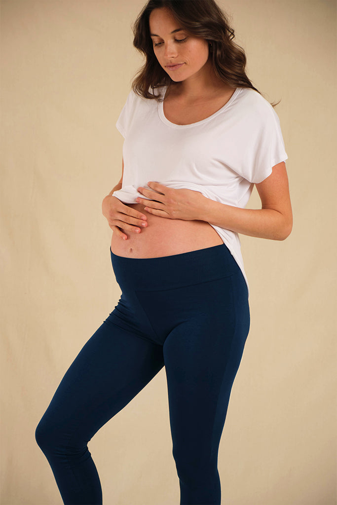 Soft Maternity Leggings - Navy