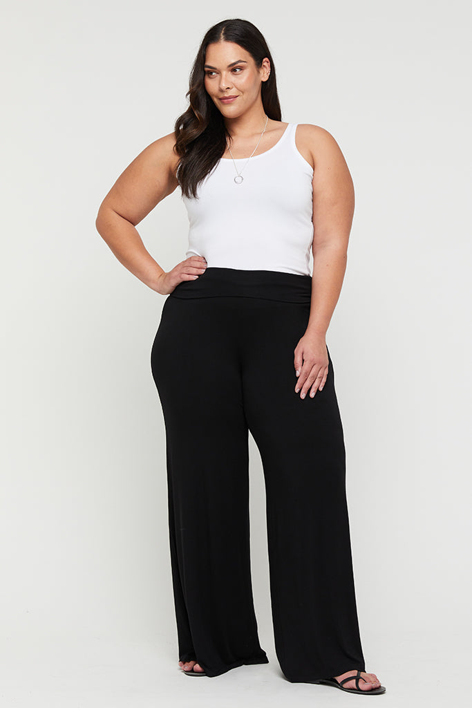 Shop Plus Size Tall Bamboo Lounge Pant in Black