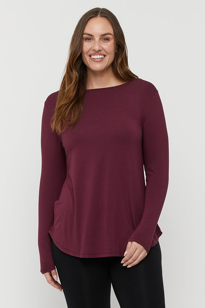 Margot Top - Burgundy