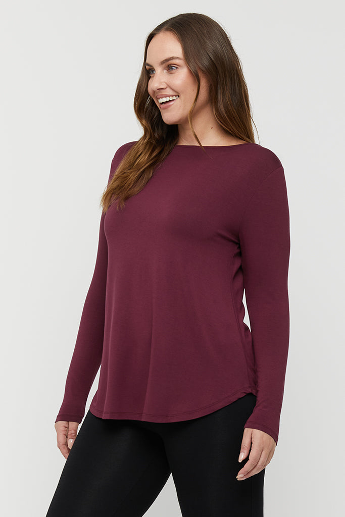 Margot Top - Burgundy