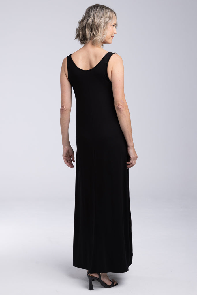 Bamboo Maxi Dress - Black