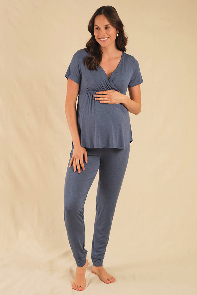 PJ Slouch Maternity Pant - Twilight