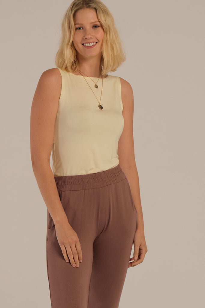 Peggy Bamboo Trouser - Mousse