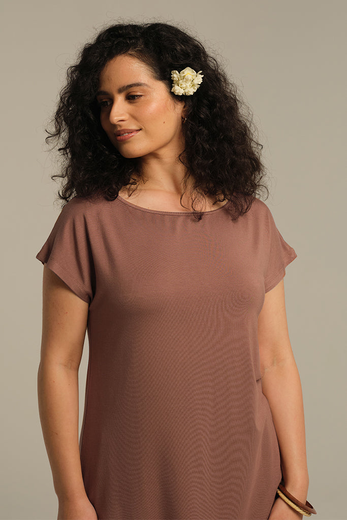 Pia Bamboo Tee - Mousse