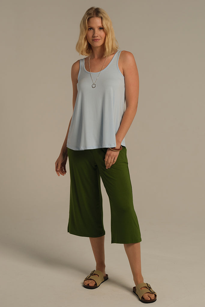 Relaxed Bamboo Singlet - Powder Blue