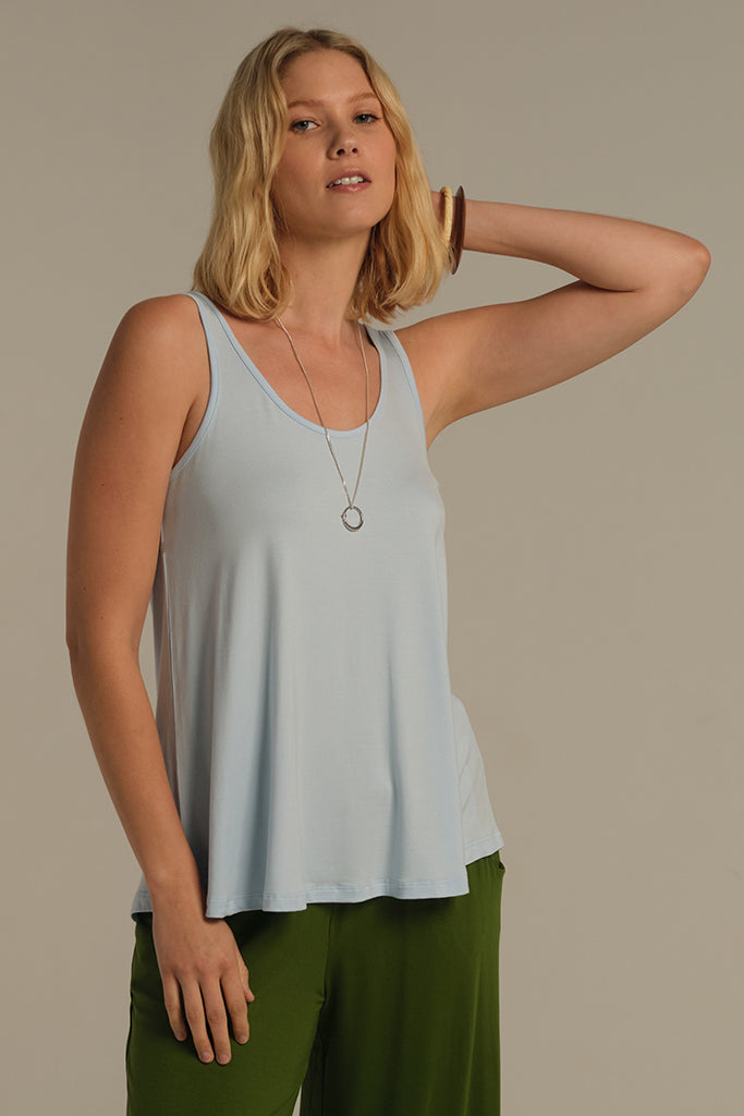 Relaxed Bamboo Singlet - Powder Blue