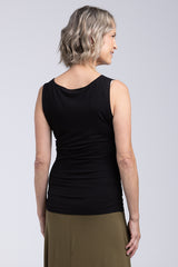 Bamboo Shell Top - Black