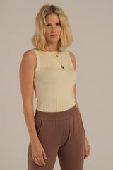 Bamboo Shell Top - Vanilla