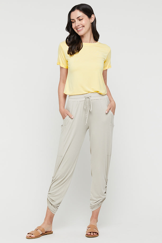 Shorter Bamboo Tee - Limoncello