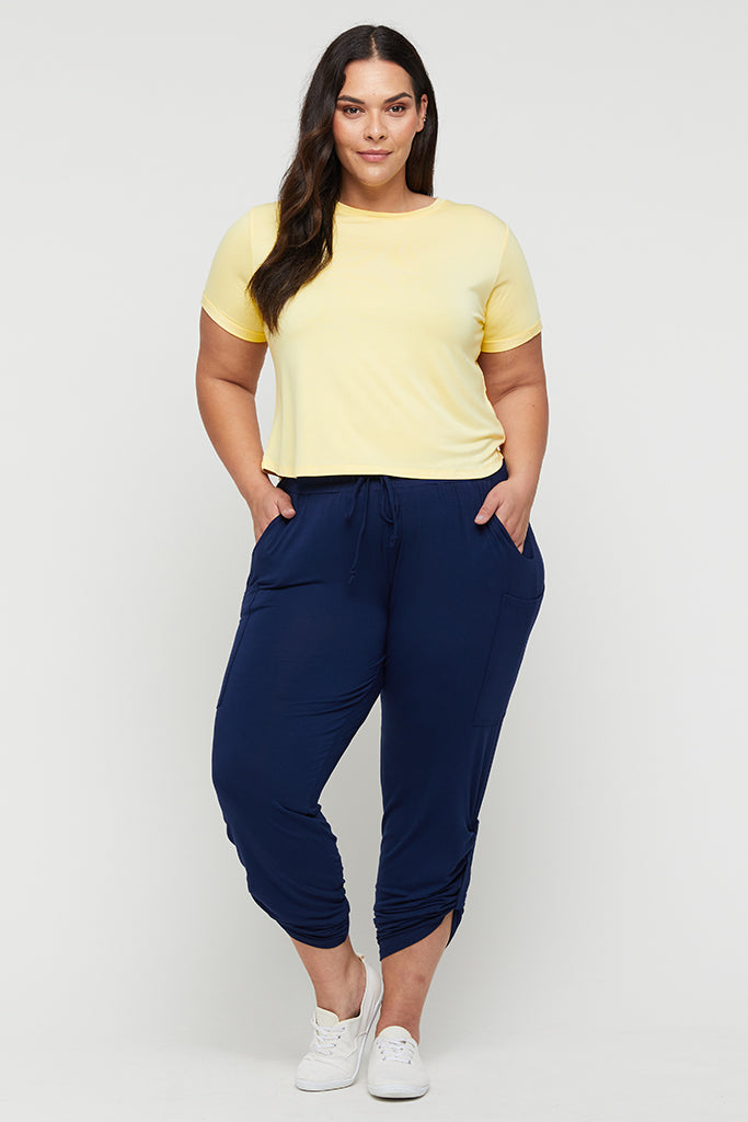 Shorter Bamboo Tee - Limoncello